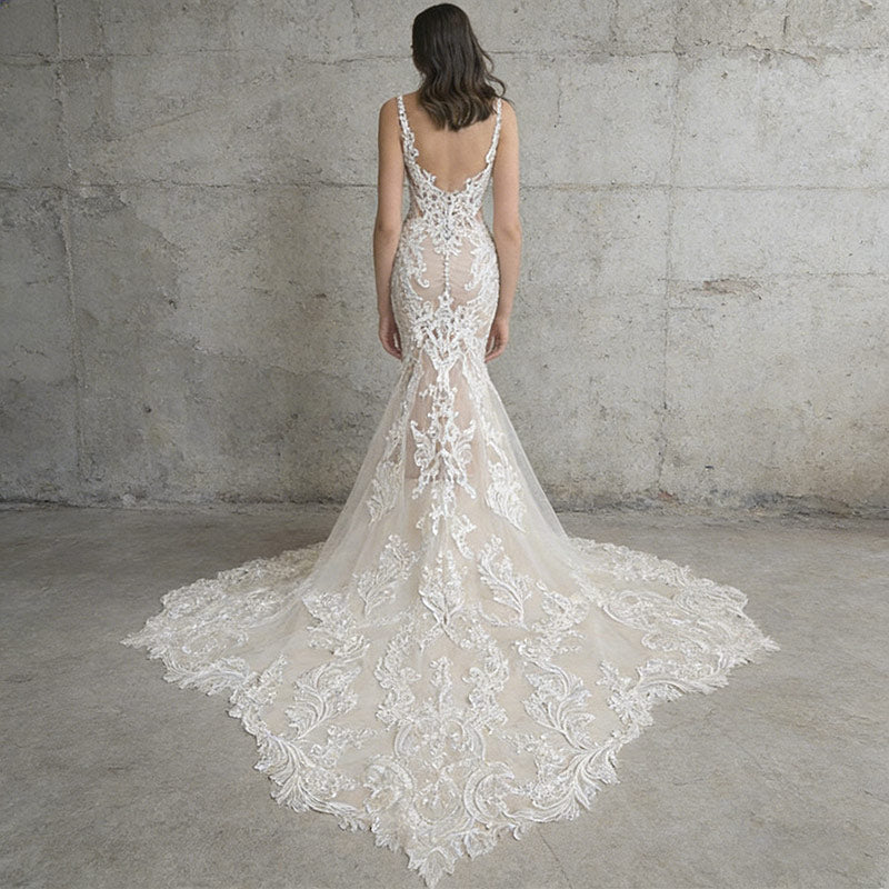 Modernes Satin Brautkleid A-Linie Minimalistisch Trägerlos Seitenschlitz Standesamt Kleid Weiß 2-26W