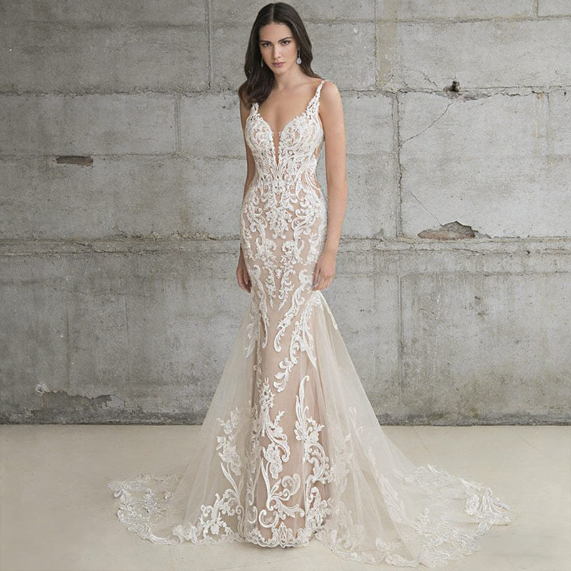 Modernes Satin Brautkleid A-Linie Minimalistisch Trägerlos Seitenschlitz Standesamt Kleid Weiß 2-26W