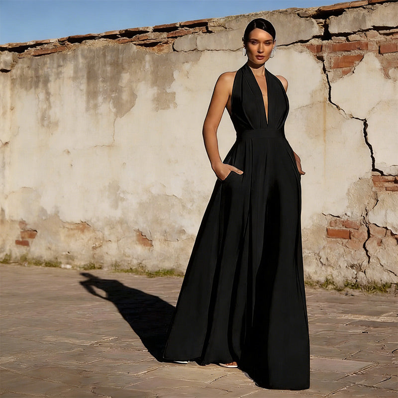 A-Linie Brautkleider in Weiß – mit V-Ausschnitt Wickeloptik und Kreuz-Rückendetail