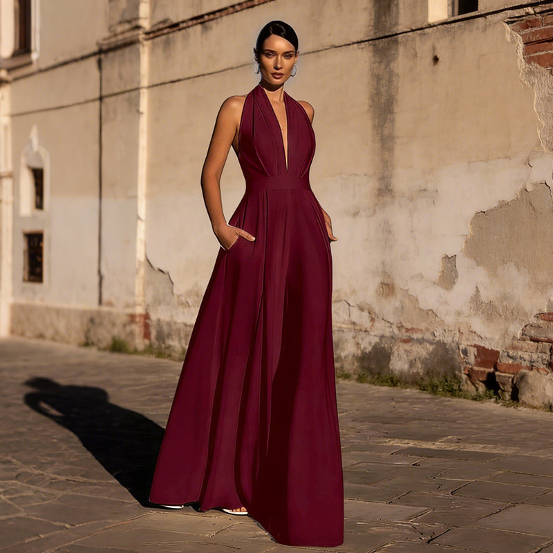 A-Linie Brautkleider in Weiß – mit V-Ausschnitt Wickeloptik und Kreuz-Rückendetail