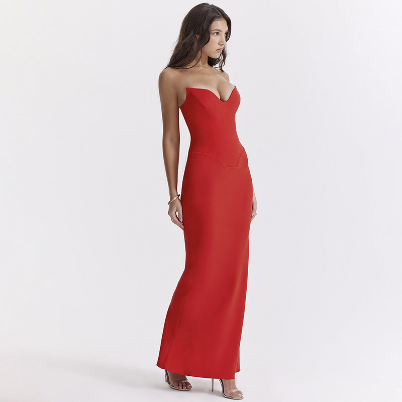 Schlichtes Meerjungfrau-StilSatin Brautkleid Lang Elfenbein Elegantes Standesamtkleid