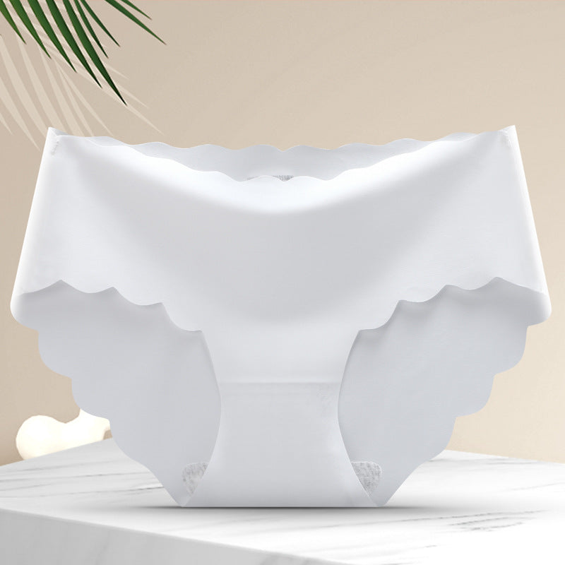 SoftBreezy™ 3er-Pack Damen Slips aus Eisseide, nahtlos mit Wellenspitze