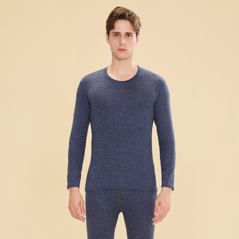 Unisex Thermo-Set – Langarmshirt und lange Hose aus Wolle und Seide für Herbst und Winter