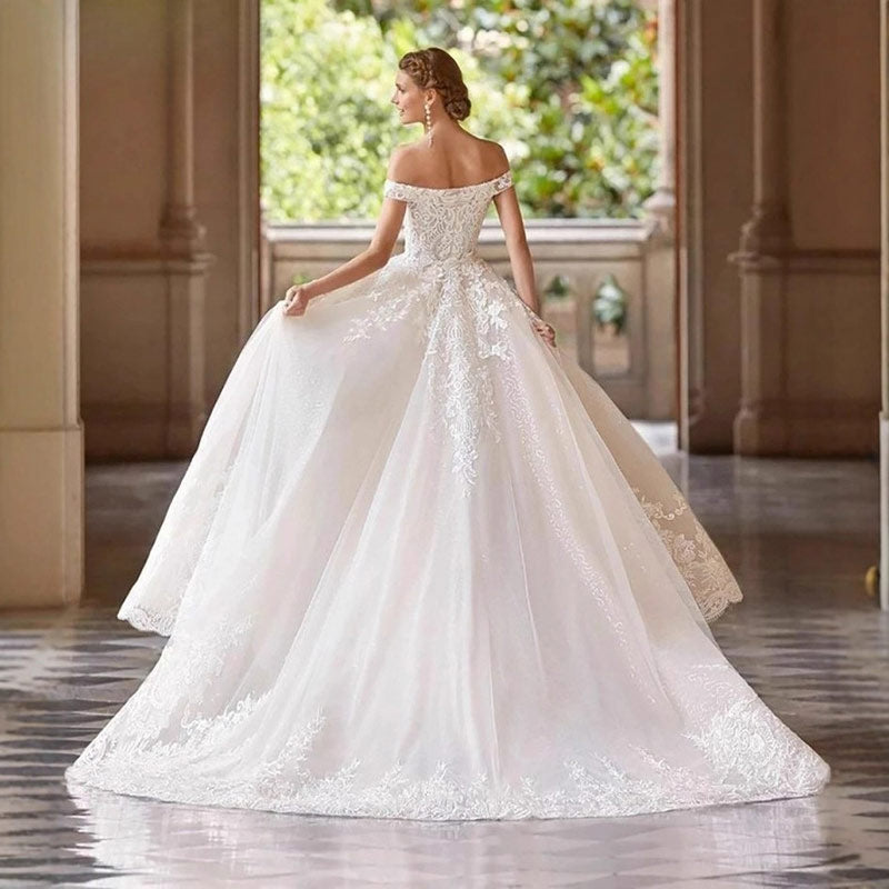 Weißes Spitzen Meerjungfrau-Stil Brautkleider Prinzessin Herz-Ausschnitt Ärmellos Natürliche Taille Mit Schleppe 2-16